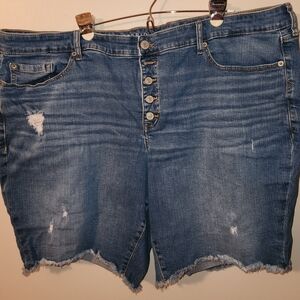 Women's Distressed Denim Shorts